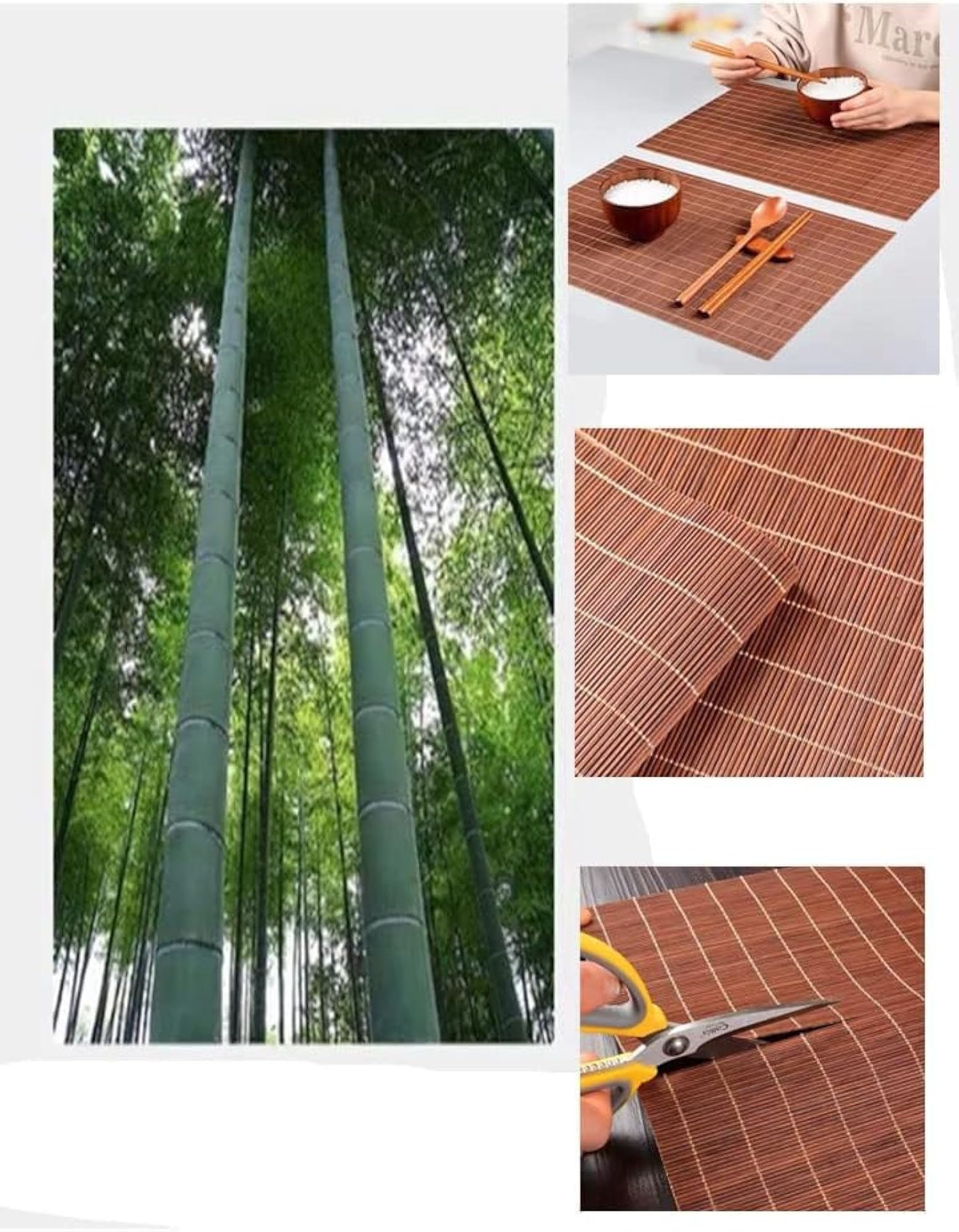 Heat-Resistant Bamboo Table Mat Placemat